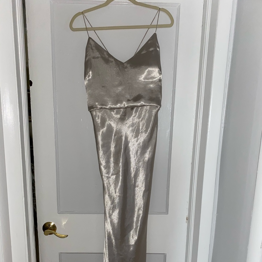 Jenny Yoo Collection Silver Gown